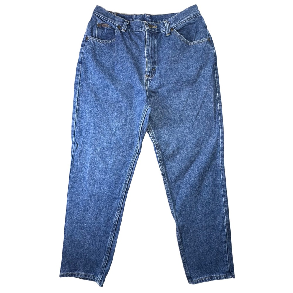 Riders by Lee High Waisted Mom Jeans Vintage Tapered Leg 12P Medium Wash Blue